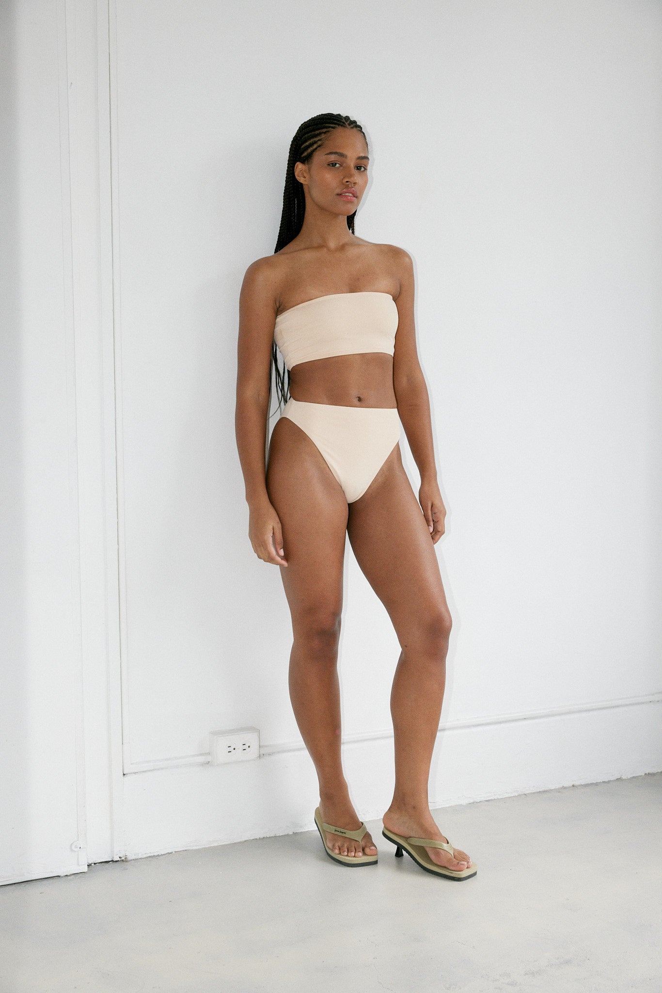 BR X BOHEME HIGH WAIST BOTTOM - PEARL