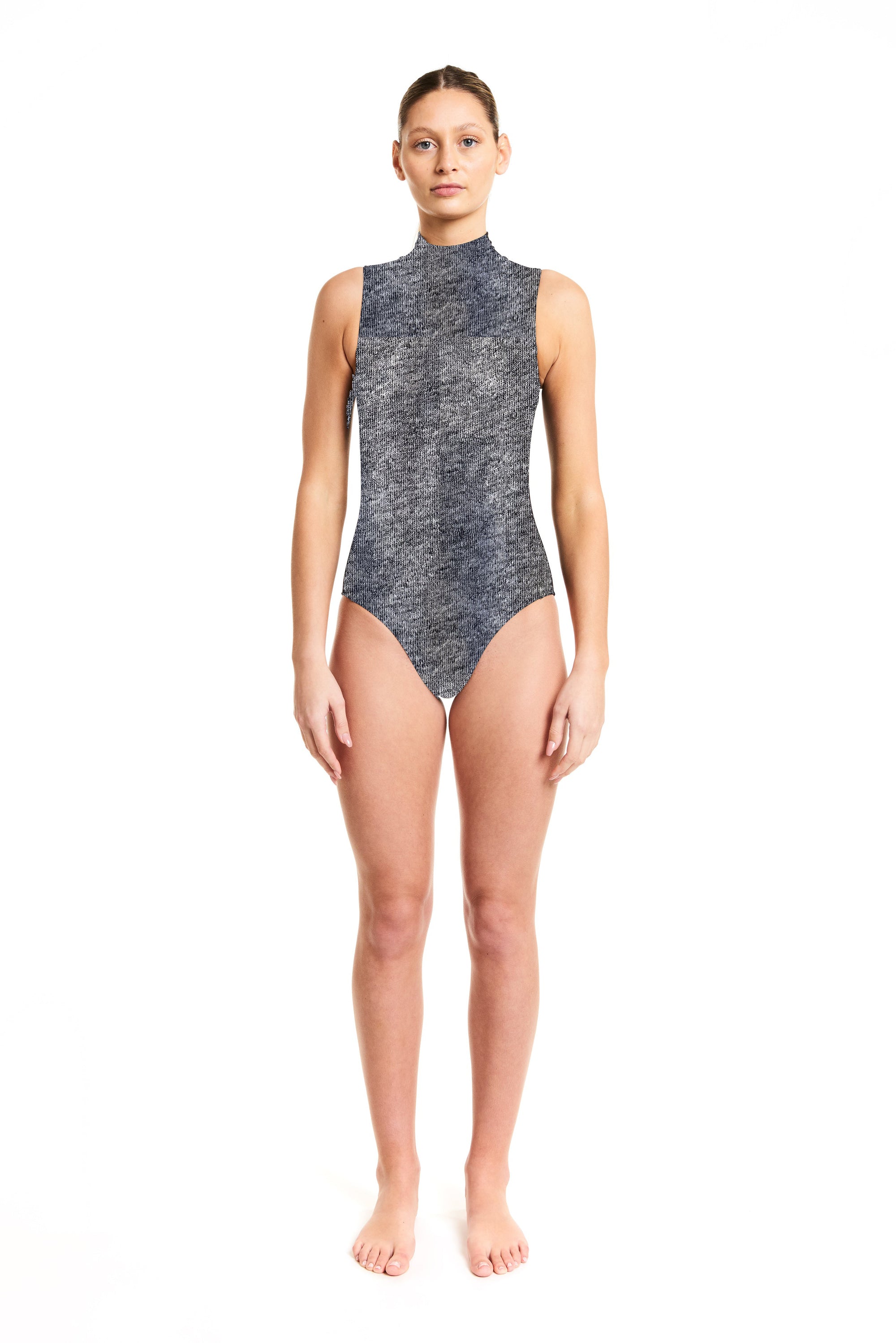 BARBARA ONE PIECE - GREY HEATHER