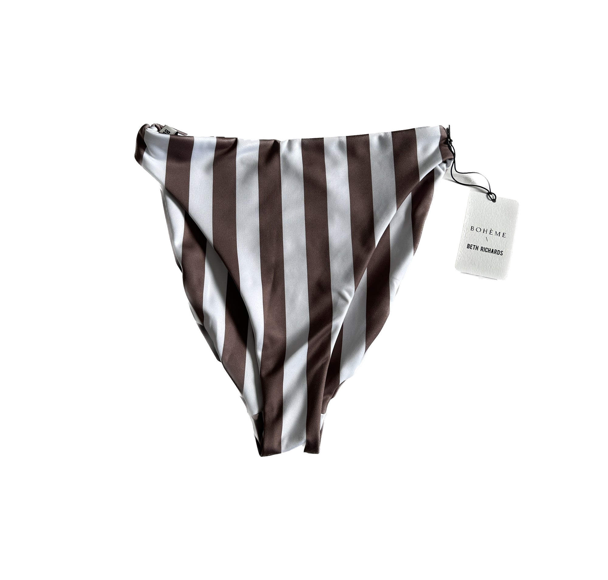 BR X BOHEME HIGH WAIST BOTTOM - TAN STRIPE