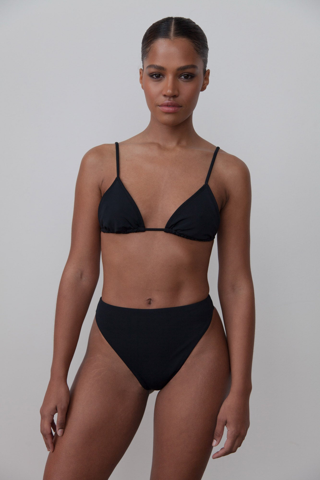 BR X BOHEME TRIANGLE BIKINI TOP BLACK BETH RICHARDS